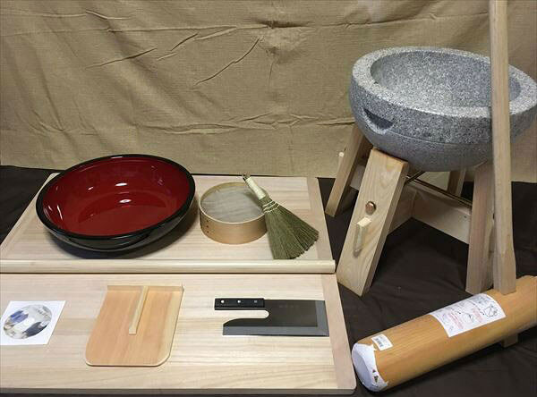 42センチこね鉢L判フルイ粉ホーキ　二升用餅つき道具コラボセット uteto43 オフィス木村it21