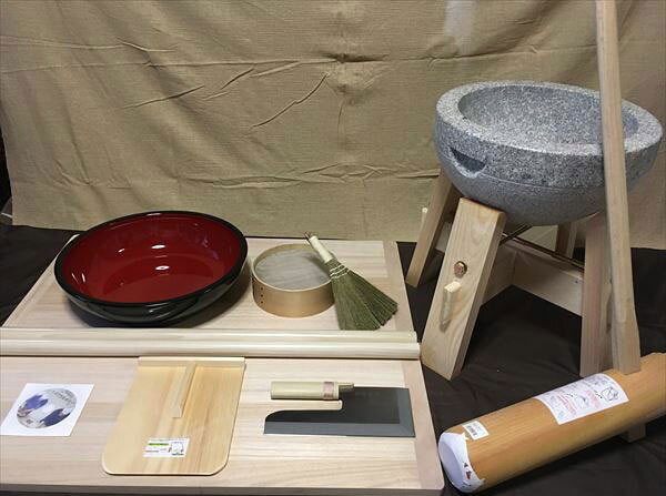 Rakuten - 27センチ包丁42センチこね鉢L判フルイ粉ホーキ　二升用餅つき道具コラボセット uteto44 オフィス木村it21
