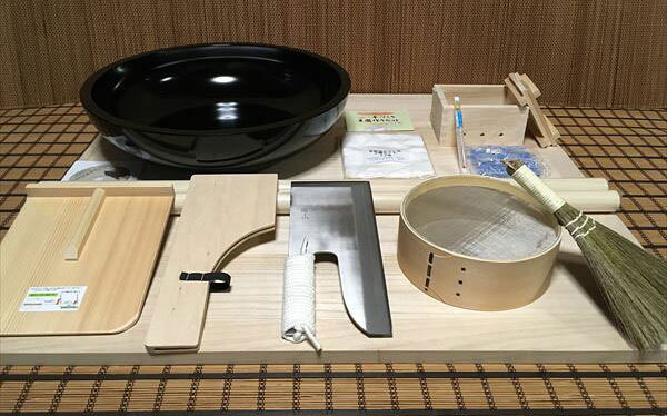 Rakuten - 黒48センチこね鉢30センチ包丁L判フルイ粉ホーキ　豆腐作り道具(2丁用)コラボセット dteto62 オフィス木村it21