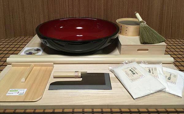 Rakuten - 54センチこね鉢27センチ包丁L判生舟フルイ粉ホーキそば粉セット nteto14 オフィス木村it21