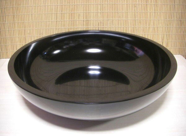 《全黒仕様》こね鉢 フェノール48cm　（木質系樹脂） 《そば打ち道具》