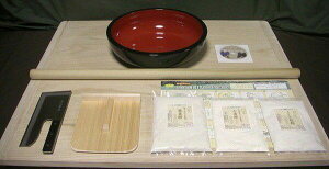 左利き L判 そば粉セット(極上石臼一本挽き)《そば打ち道具》 オフィス木村it21