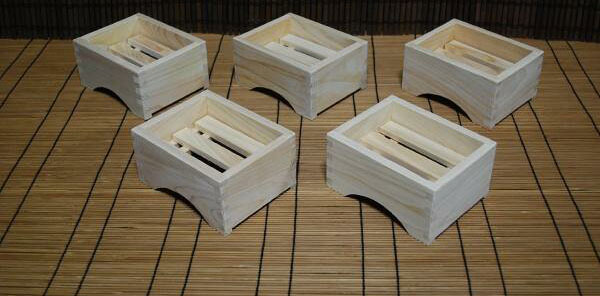 ひのき 石鹸台 昭和ロマン 5個組