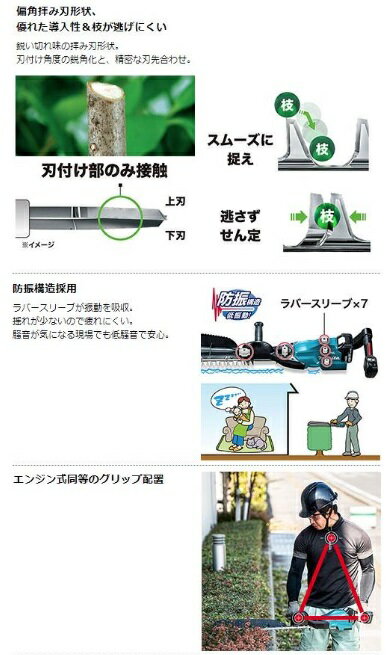 マキタ　MUH753SDZ(本体のみ)(バッテリ・充電器別売)　750mm　充電式ヘッジトリマ...