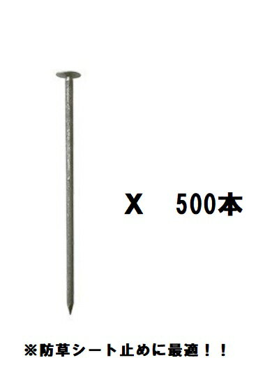 大頭釘　φ5mm X L150mm　頭直径15mm（500