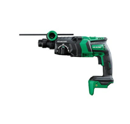 ハイコーキ DH18DPC(NN) 本体のみ (バッテリ・充電器・ケース・ビット別売) 18V コードレスロータリハンマドリル HiKOKI SDSプラスシャンク (バッテリ・充電器・ケース・ビット別売) ●軽くてスリムなガンハンドルで抜群の取り回し ●クラス最速※1穴あけスピード ※2021年1月現在。国内電動工具メーカーにおいて （HiKOKI調べ） ●作業内容に合わせて切替えできる回転数2段切替搭載 ●高輝度で明るいLEDライト搭載 ●オートストップ機能搭載 ●急激な負荷に対応するリアクティブフォースコントロール機能付（RFC）