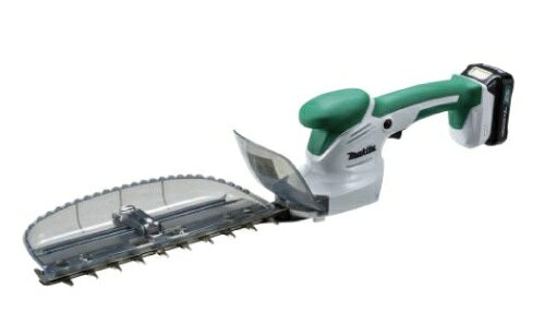 マキタ MUH268DWH 充電式生垣バリカン 260ミリ ○寸法(mm)：長さ573×幅121×高さ122 ○質量(kg)：1.2 ○刃物長(mm)：260 ○最大切断径(mm)：Φ10 ○ストローク数(min‐1)：1、250 ○カット数(min‐1)［回/分］：2、500 ○電源(V)：直流10.8(スライド式) ○連続運転時間(目安)：約35分 ○機能：バッテリ切れお知らせランプ、ロックオフボタン 付属品 ブレードカバー、チップレシーバ、バッテリーBL1015、充電器DC10WC