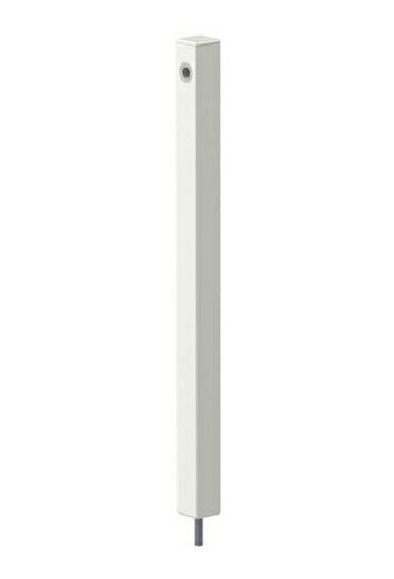 タキロンシーアイ 291187 DHU-WH-1 水栓柱 (下出し1口タイプ) 白 Sアルミチュー DHU-900 SIPLE ・品名：SアルミチューDHU ・型式：DHU-900 ・給水管の接続方向：下出し ・色：白/ホワイト ・給水管：HIVP ・呼び径：13 ・寸法（外寸）：W60×D60×H960mm ・材質（外筒）：アルミ