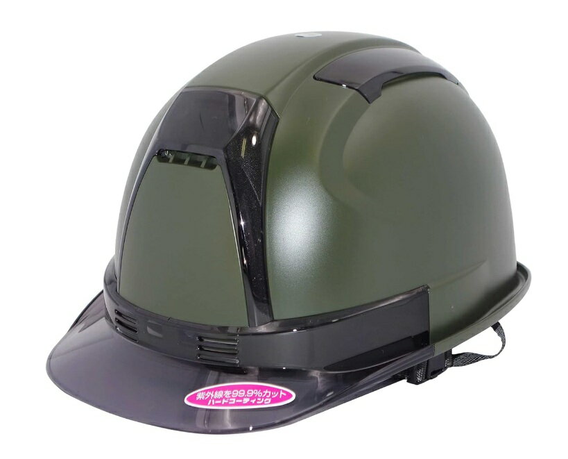Rakuten - トーヨーセフティー No.390F-OTSS カーキーグリーン(マット塗装) ヴェンティー GranGearコラボ ヘルメット TOYO