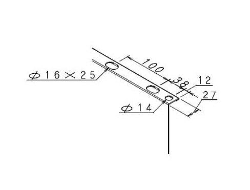 NSP 外構鉄ベース枠 155H 長さ2000mm (4入) 8215036 外構スリット固定金具 外構鉄...