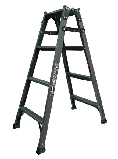 アルインコ GPRS-120 天板高さ111cm 全ステップに滑り止め付 (特別仕様) 兼用脚立 PRS-120WA のダークグレー塗装