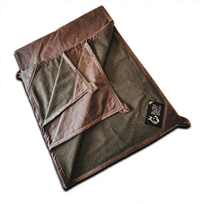 BUSHCRAFT SPAIN / ブッシュクラフトスペイン オイルスキン & ウール グランドシート（ブラウン x グリーン）【国内正規品】のサムネイル