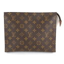 【中古】正規品 LOUIS VUITTON ルイヴィトン モノグラム ポシェットトワレット26 ポーチ セカンドバッグ クラッチバッグ フランス製 【送料無料】