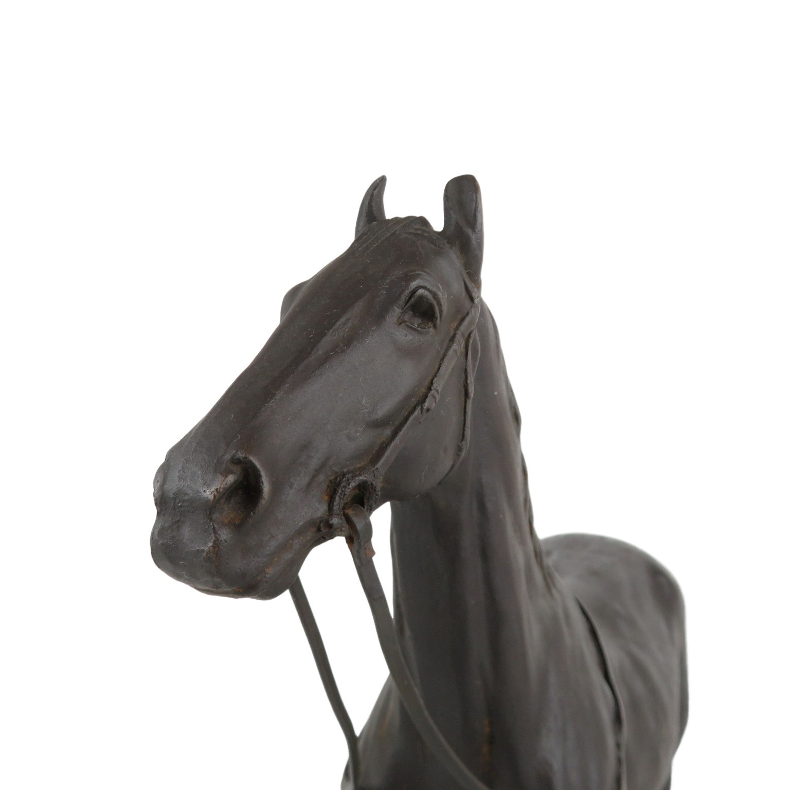 【中古】伊藤国男作『馬』 ブロンズ像 置物 インテリア 外箱付き【送料無料】