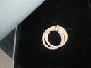 【中古】正規品 GUESS ゲス 925S シルバー925 指輪 2連 二連 リング 約8号 スターリングシルバー シルバーアクセサリー 保管ケース付き【送料無...