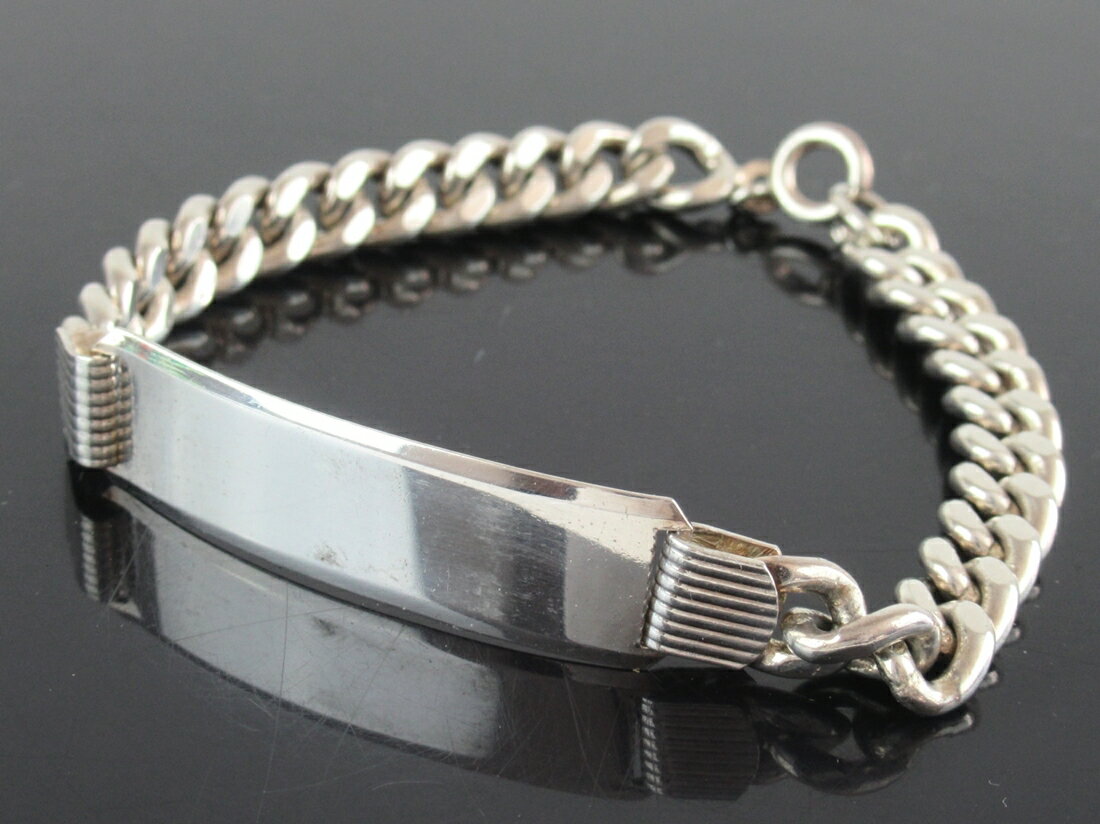 【中古】正規品 UNO A ERRE ウノアエレ ブレスレット シルバー925 スターリングシルバー プレート シルバーアクセサリー 全長21cm 男女兼用アクセサリー【送料無料】