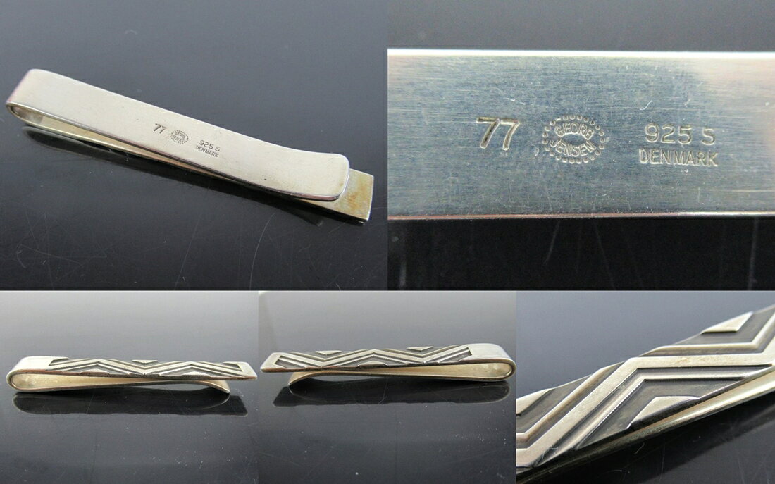 株式会社e-バリューの【中古】正規品 GEORG JENSEN ジョージ・ジェンセン ネクタイピン タイピン #77 シルバー925 デンマーク製【送料無料】｜アングル2