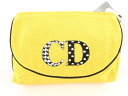 【中古】正規品 Christian Dior クリスチャン・ディオール コスメポーチ メイクポーチ ファスナーポーチ ジッパー チャック ミラー付き 鏡付き か...