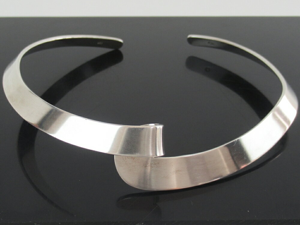 スーパーSALE限定価格!!【中古】正規品 GEORG JENSEN ジョージ・ジェンセン チョーカーネックレス シルバー925 銀 デンマーク製