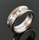 【中古】正規品 TIFFANY&Co. ティファニー リング 指輪 9号 スターリングシルバー925 ロゴ T&CO ブランドアクセサリー 6.6g【送料無料】