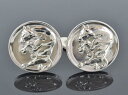 【中古】正規品 GEORG JENSEN ジョージ・ジェンセン カフスボタン カフスリンクス #70 シルバー925 丸形 ラウンド デンマーク製【送料無料】