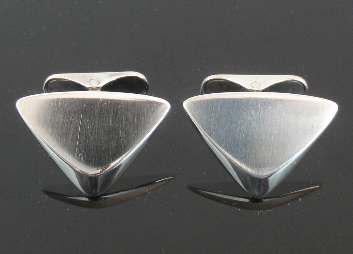 【中古】正規品 Hans Hansen ハンスハンセン カフリンクス カフスボタン シルバー925 三角形 デンマーク製【送料無料】