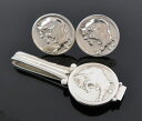 【中古】正規品 GEORG JENSEN ジョージ・ジェンセン カフスボタン カフスリンクス #70 タイピン #71 セット スターリングシルバー925 丸形...