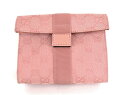 【中古】正規品 GUCCI GGキャンバス コスメポーチ 化粧ポーチ 039.0991 002058 ピンク イタリア製【送料無料】