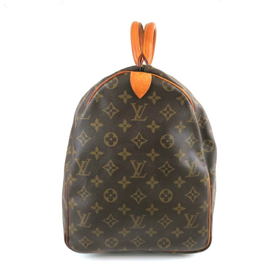 【中古】正規品 LOUIS VUITTON ルイヴィトン キーポル50 Keepall50 モノグラム ブラウン ボストンバッグ パドロック 南京錠付き【送料無料】