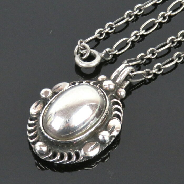 ジョージジェンセン ネックレス 1995年 琥珀 パッションフラワー sv925 ジョージジェンセン ネックレス 1995年 琥珀 パッションフラワー sv925