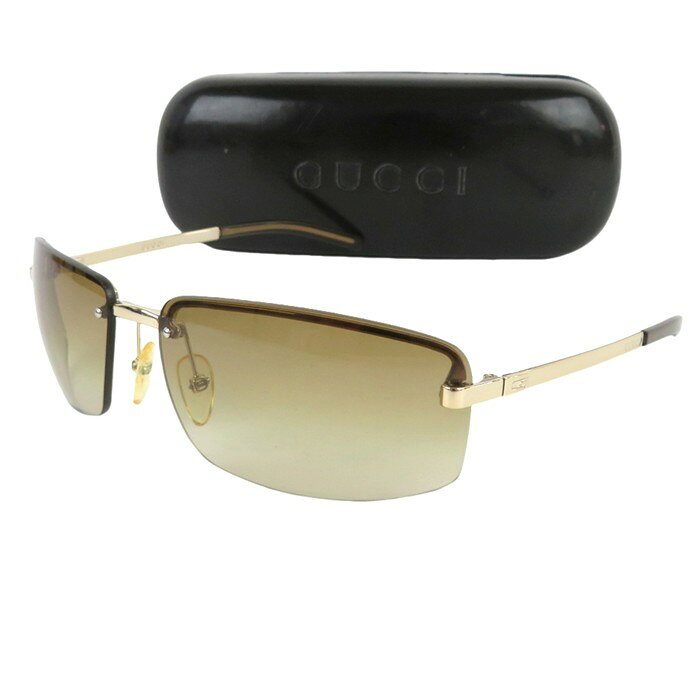 【中古】 正規品 GUCCI グッチ サングラス ハーフリム ブラウン グラデーション GG 1794/S 3YGK1 61□15 125 メガネケース付き イタリア製【送料無料】