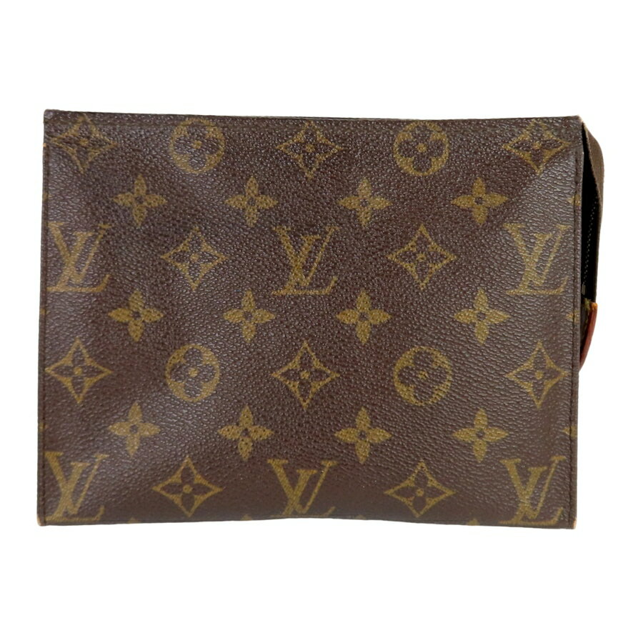 LOUIS VUITTON - 【中古】正規品 LOUIS VUITTON ルイヴィトン ポッシュ・トワレ 19 モノグラム ポーチ フランス製 【送料無料】