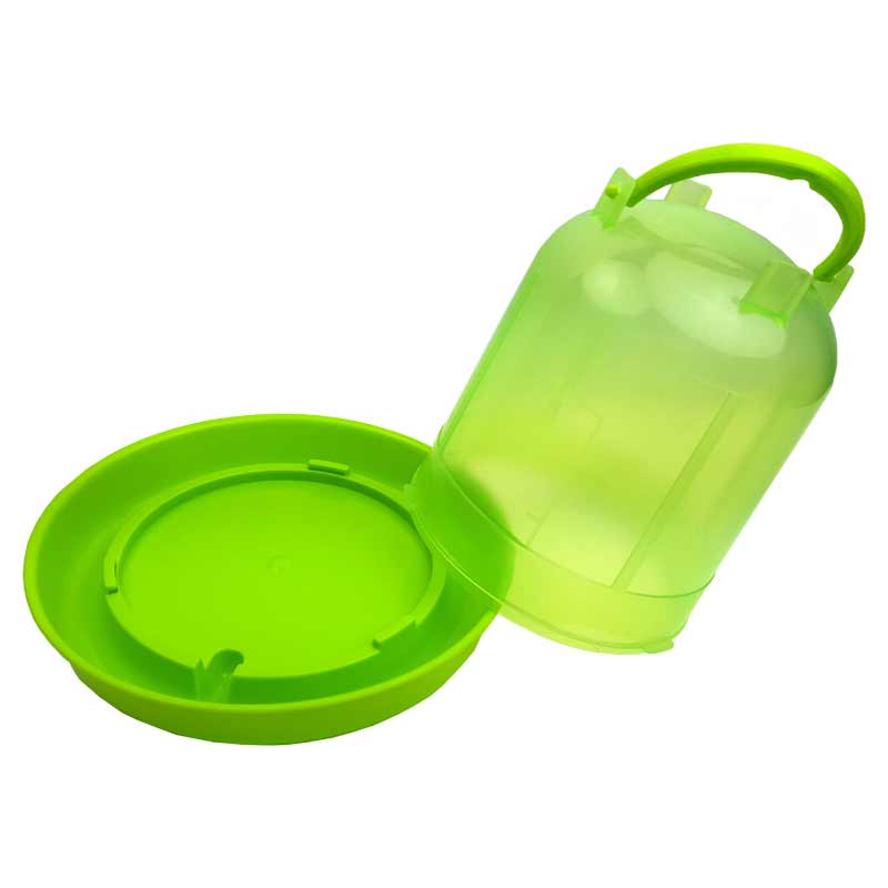 【ヒヨコ・ウズラサイズ】自動給水器　容量1.5L(緑スケルトン)【ニワトリ　キジ類用】 3
