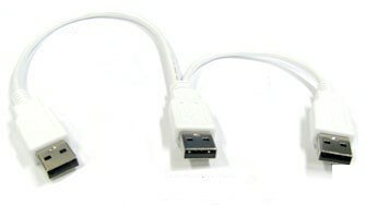 COMON(カモン)　USB2.0分配ケーブル A→A×2 [A-AY]