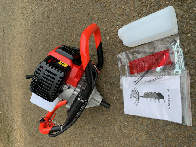 エンジンオーガー　エンジン穴掘り機　本体単体　52CC 　 新品