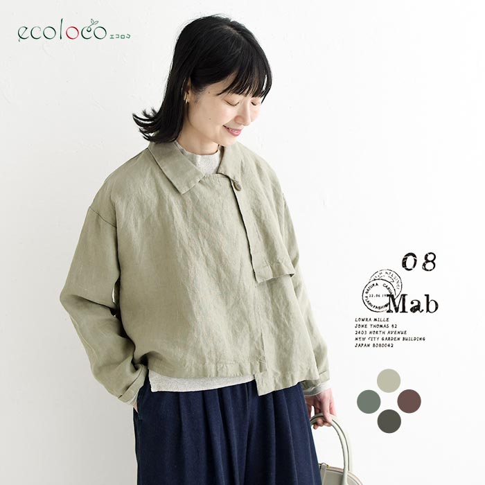 楽天市場】08mab リネン（シャツ・ブラウス｜トップス）：レディース