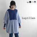チュニック シャツチュニック トップス Lupilien ルピリアン クルーネック 切替 30代 30代 40代 50代 / 長袖 ゆったり おしゃれ 体型カバ...