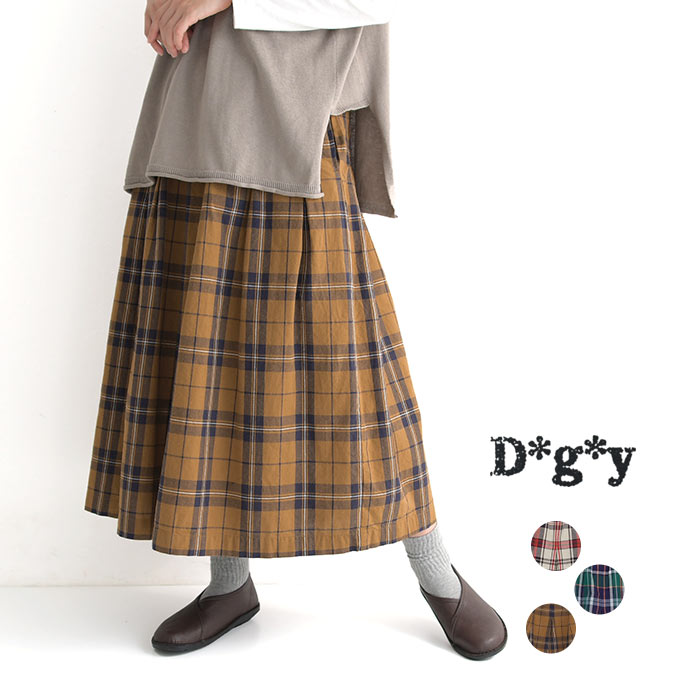 D*g*y コットンオックス チェック フレアパンツ M〜3L 綿100％／ナチュラル カジュアル dgy ガウチョ ゆったり 体型カバー エコロコ sel, Ms,Ls,LL,3L,／-ワイドパンツ レディース 大きいサイズ- 春 秋 冬 23AW0810, c09,