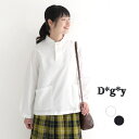 【メール便可】 D*g*y 綿オックス ちび襟 プルオーバーシャツ 綿100％ M～4L／カジュアル dgy ディージーワイ 白シャツ ブラウス 長袖 丸襟 大人可愛い レディース エコロコ sel, Ms,Ls,LL,3L,4L, ／大きいサイズ 春 秋 冬 30代 30代 40代 50代 23AW0901R, 敬老の日 ギフト