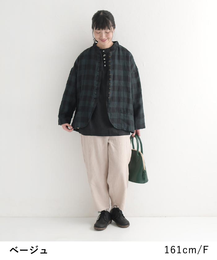 08Mab バルーンパンツ 綿麻 起毛 ／カジュアル ナチュラル ワイド 08マブ ボールパンツ サーカスパンツ ボトムス 体型カバー エコロコ sel, ／ゆったり パンツ 秋 冬 23AW1004,