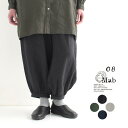 パンツ レディース バルーン サーカスパンツ 08Mab 9番手リネン 麻100%/ カジュアル ナチュラル 08マブ ウエストゴム ボールパンツ ワイド セットアップ ゆったり ボトムス 体型カバー エコロコ sel,/春 秋 25SS0404R,