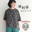 【メール便送料無料】 ドットビリケンTシャツ ビリケンさん 五分袖 レディース 綿100% コットン/ 着後レビューでクーポン☆ カジュアル ナチュラル 涼しい...