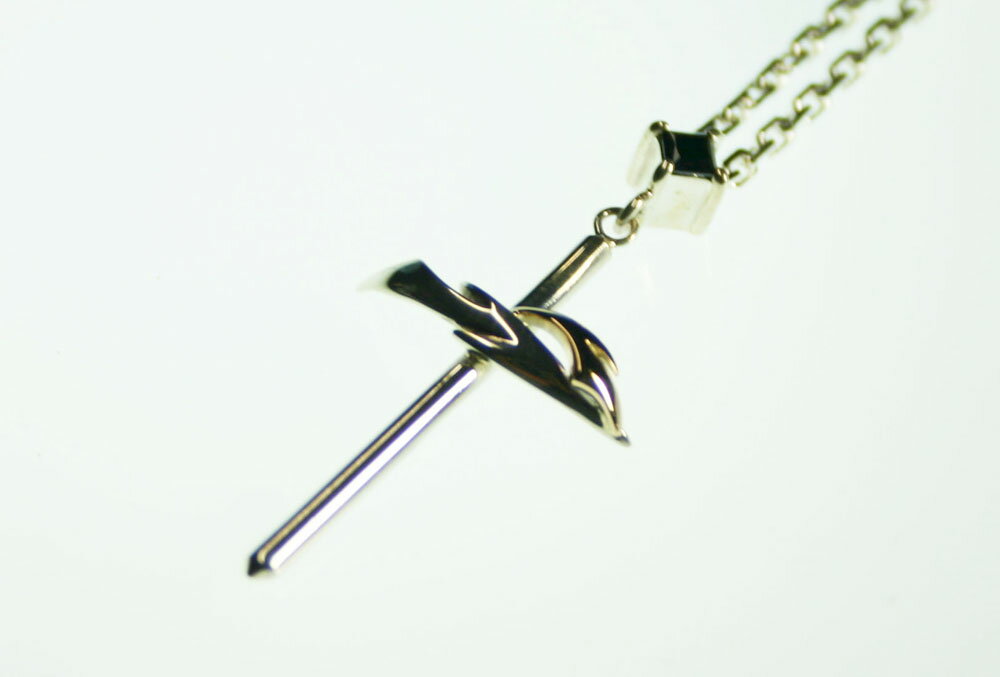 ウィング＆クロスシルバー925ネックレス