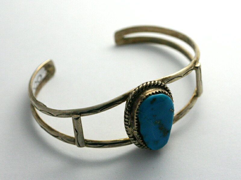 インディアンジュエリー♪ターコイズシルバーバングル