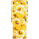 <送料無料>越中褌(ふんどし)日本製 綿100% 梨園染め おしゃれ 和柄 メンズ 男性用フリーサイズ キセルの煙 黄