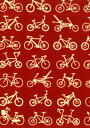手ぬぐい 日本製 綿100% 梨園染 注染 自転車(赤) 約37×98cm【メール便(ポスト投函便)対応商品】ロードバイク/趣味/スポーツ(3)