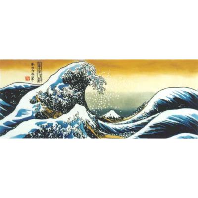 手ぬぐい 日本製 綿100％ 梨園染 注染 〈葛飾北斎　画写　冨嶽三十六景〉〈細川染〉神奈川沖浪裏  ...