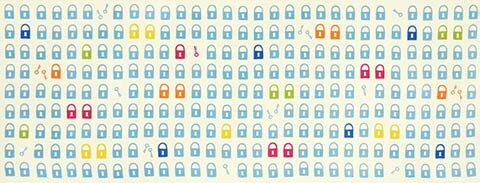 手ぬぐい 日本製 綿100％ 梨園染 注染 鍵 約37cm×98cm【メール便（ポスト投函便）対応商品】カギ/錠前/..