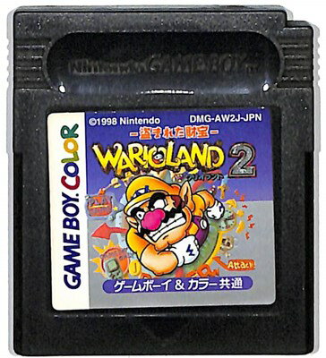 GBC ワリオランド2 －盗まれた財宝－ セーブ可（ソフトのみ）【中古】 ゲームボーイカラー