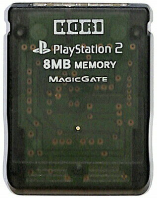 PS2 HORI製 メモリーカード【8MB】 （クリアブラック） 初期化済【中古】プレイステーション2 プレステ2